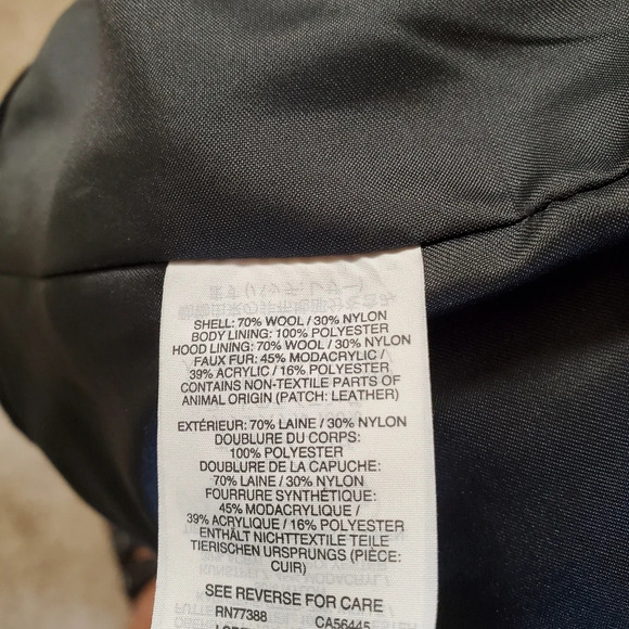 J Crew Chateau Parka Italian Stadium Cloth Wool Black 00 - Picture 5 of 6